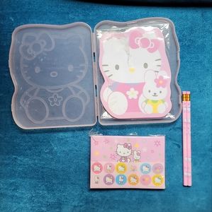 Vintage Sanrio Hello Kitty stationary and box